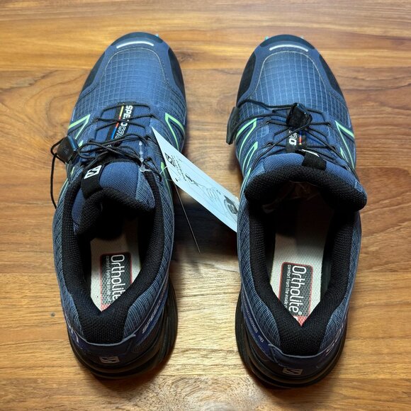 Salomon Women's Speedcross 4, Poseidon/Eggshell Blue/Black, 9.5 US - Picture 5 of 12